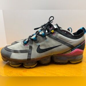 Nike VaporMax Sneakers - Gray and Multicolor